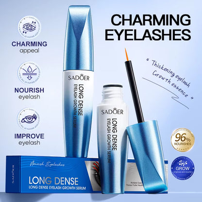 Fast Eyelash Growth Serum Natural Eyelash Enhancer Long-Lasting Nourish Lengthening Thicker Curling Lash Eyebrows Growth Makeup